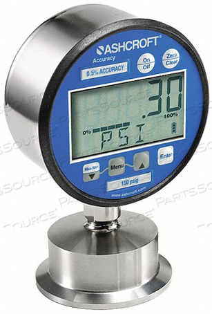 PRESSURE GAUGE 3 DIAL SIZE SILVER CASE by Ashcroft Inc. PRESSURE GAUGE 3 DIAL SIZE SILVER CASE by Ashcroft Inc.