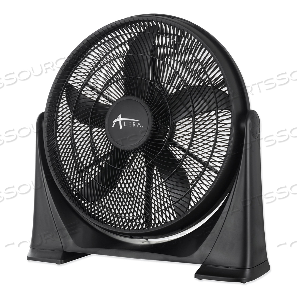 20" SUPER-CIRCULATOR 3-SPEED TILT FAN, PLASTIC, BLACK by Alera