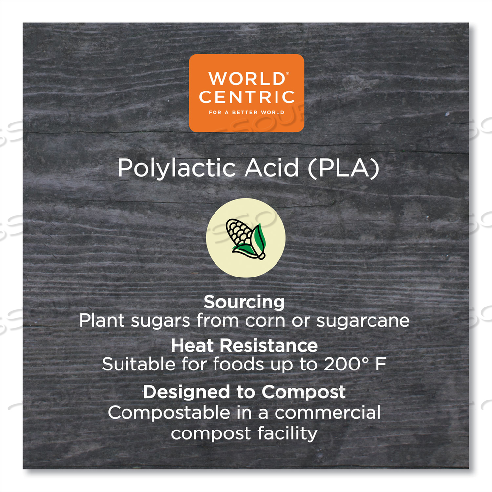 PLA CLEAR COLD CUPS, SOUFFLE, 2 OZ, CLEAR by World Centric