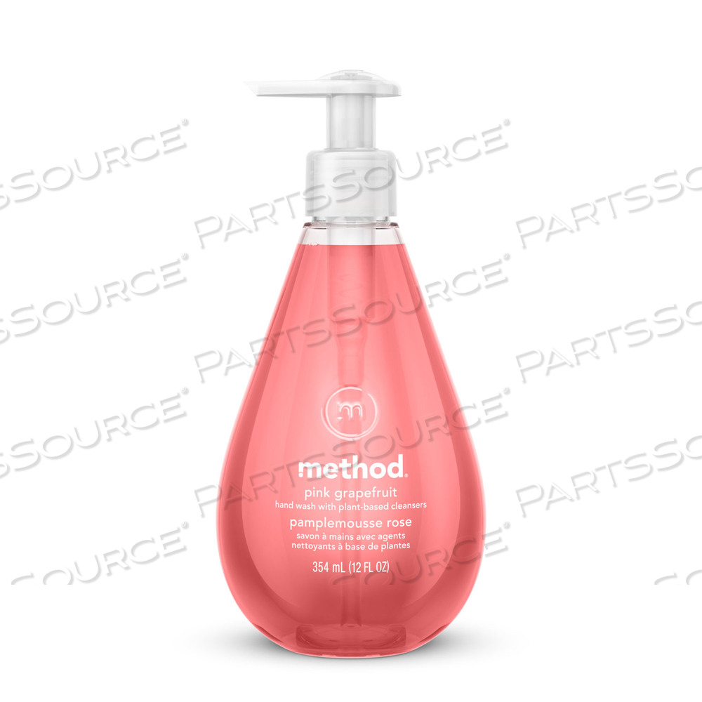 GEL HAND WASH, PINK GRAPEFRUIT, 12 OZ PUMP  BOTTLE by Method