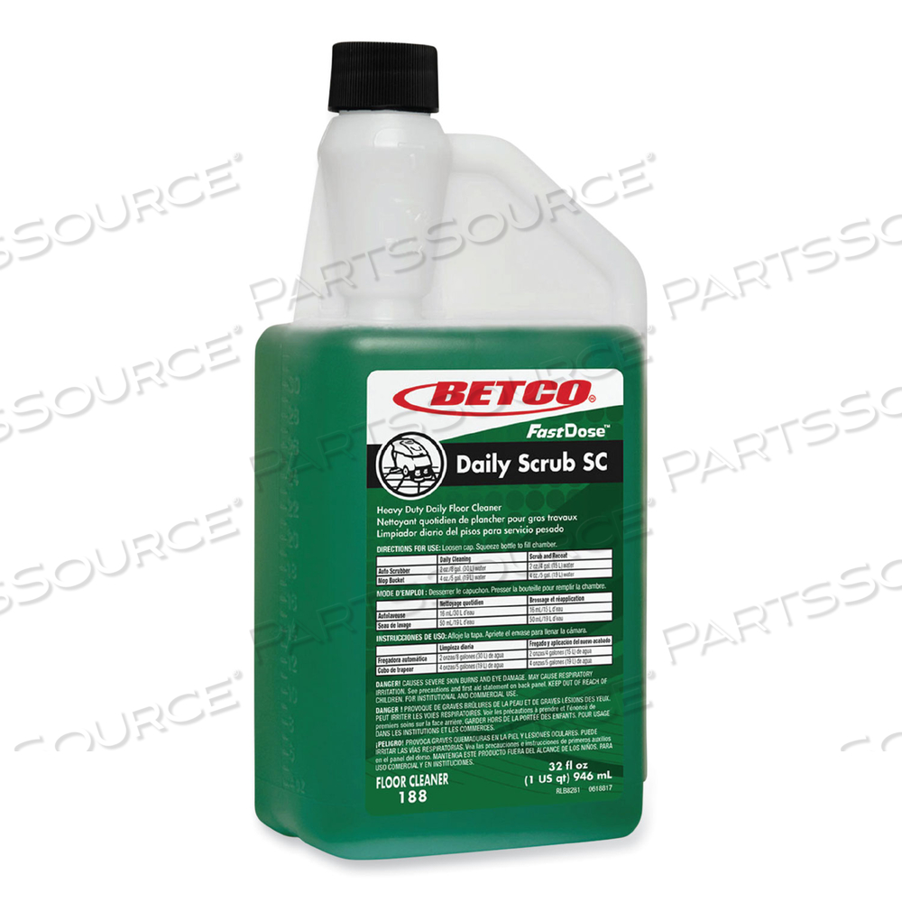 DAILY SCRUB SC FLOOR CLEANER, CHARACTERISTIC SCENT, 32 OZ BOTTLE by Betco Corporation