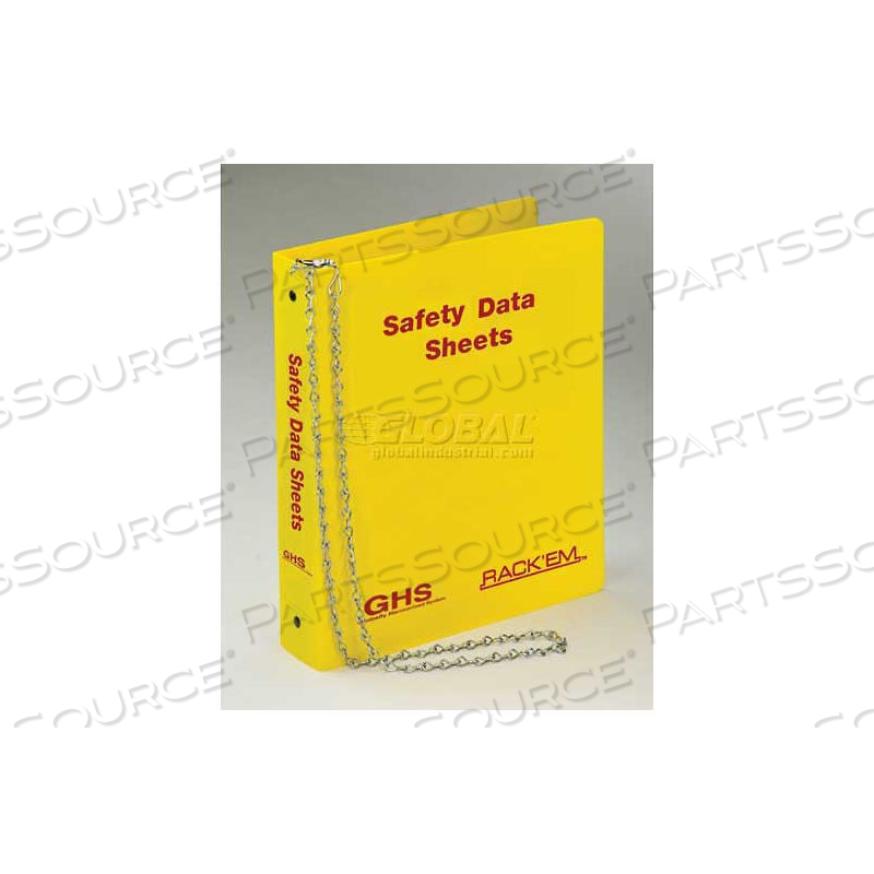 ENGLISH THREE RING SDS BINDER, 1-1/2"W by Horizon Mfg Enterprises, Inc ENGLISH THREE RING SDS BINDER, 1-1/2"W by Horizon Mfg Enterprises, Inc