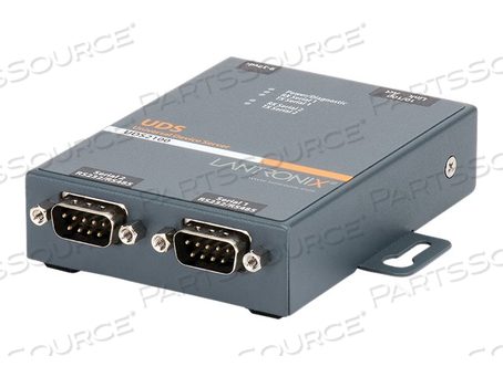 LANTRONIX DEVICE SERVER UDS2100 TWO PORT SERIAL (RS232/ RS422/ RS485) TO IP ETHERNET - DEVICE SERVER - 2 PORTS - 100MB LAN, RS-232, RS-422, RS-485 by Lantronix LANTRONIX DEVICE SERVER UDS2100 TWO PORT SERIAL (RS232/ RS422/ RS485) TO IP ETHERNET - DEVICE SERVER - 2 PORTS - 100MB LAN, RS-232, RS-422, RS-485 by Lantronix