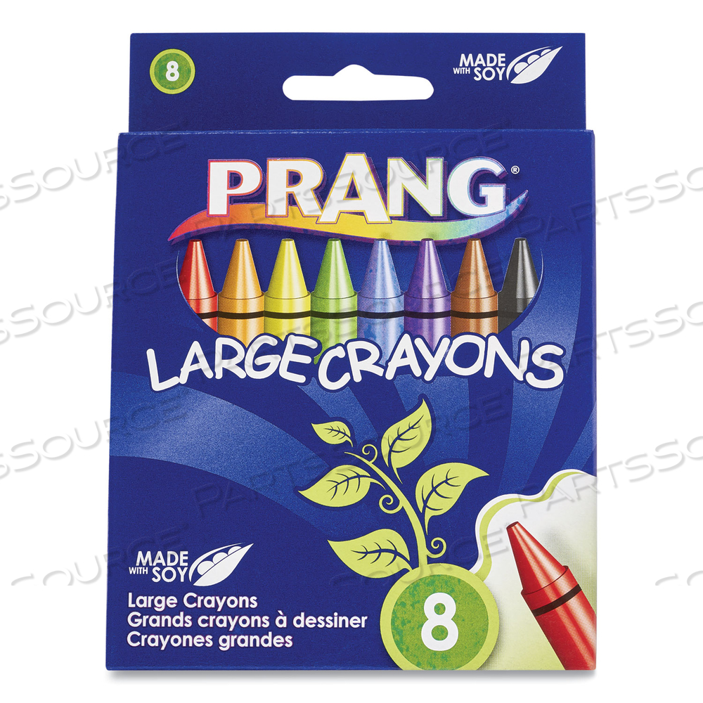 LARGE CRAYONS MADE WITH SOY by Prang
