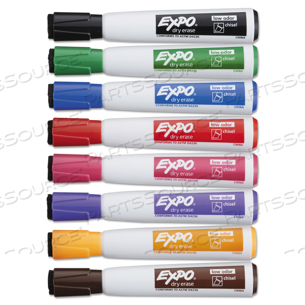MAGNETIC DRY ERASE MARKER, BROAD CHISEL TIP, ASSORTED COLORS by Expo