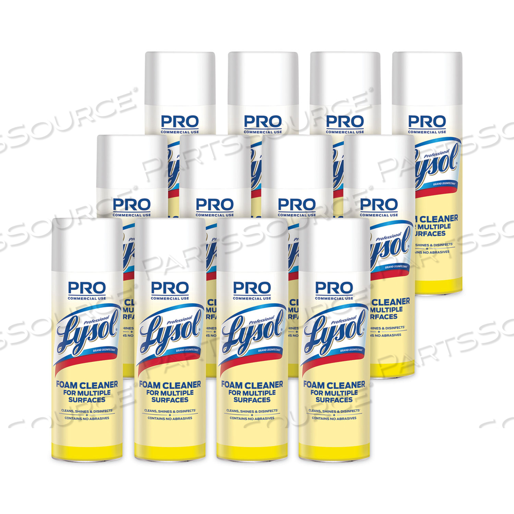 DISINFECTANT FOAM CLEANER, 24 OZ AEROSOL SPRAY by Lysol DISINFECTANT FOAM CLEANER, 24 OZ AEROSOL SPRAY by Lysol