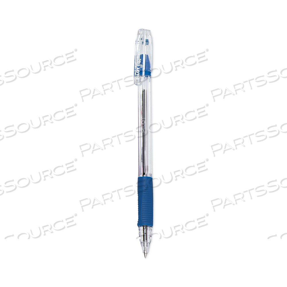 EASYTOUCH BALLPOINT PEN, STICK, FINE 0.7 MM, BLUE INK, CLEAR BARREL 