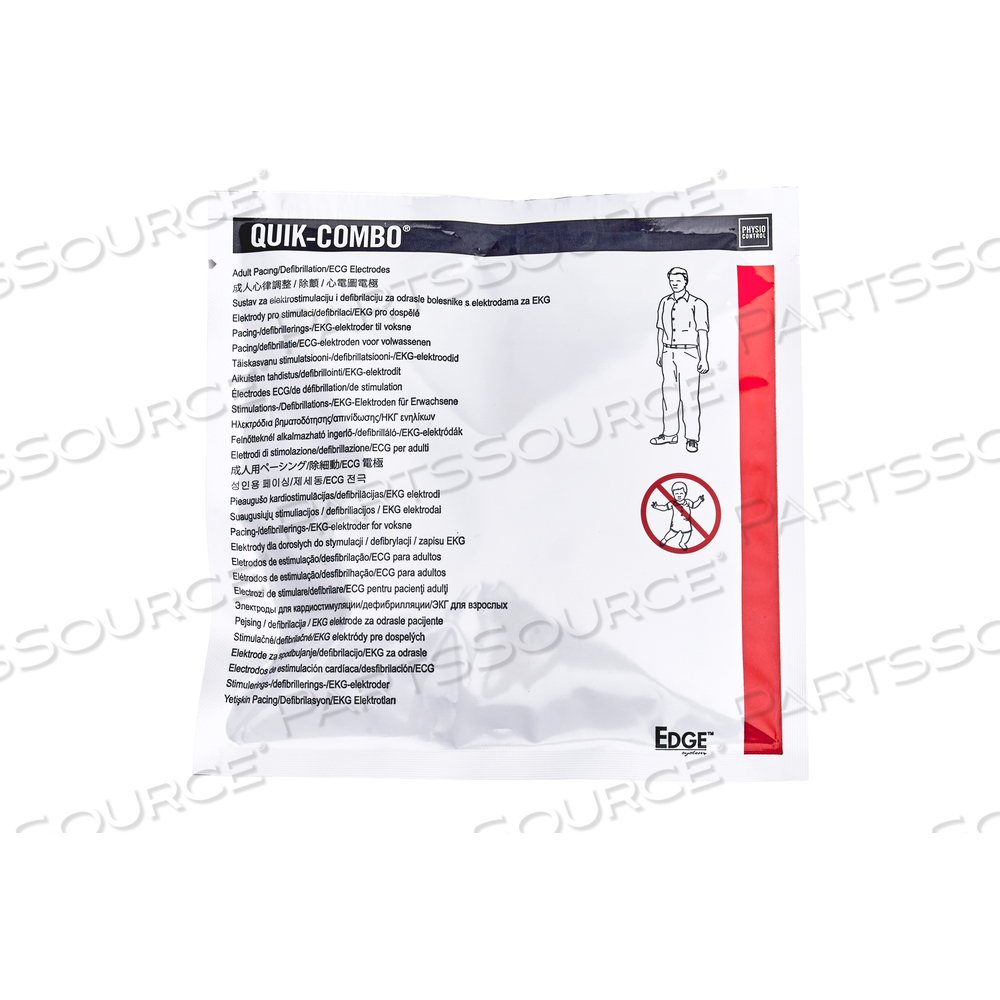 ELECTRODE ADULT NO PRECONNECT QUIK-COMBO by Physio-Control