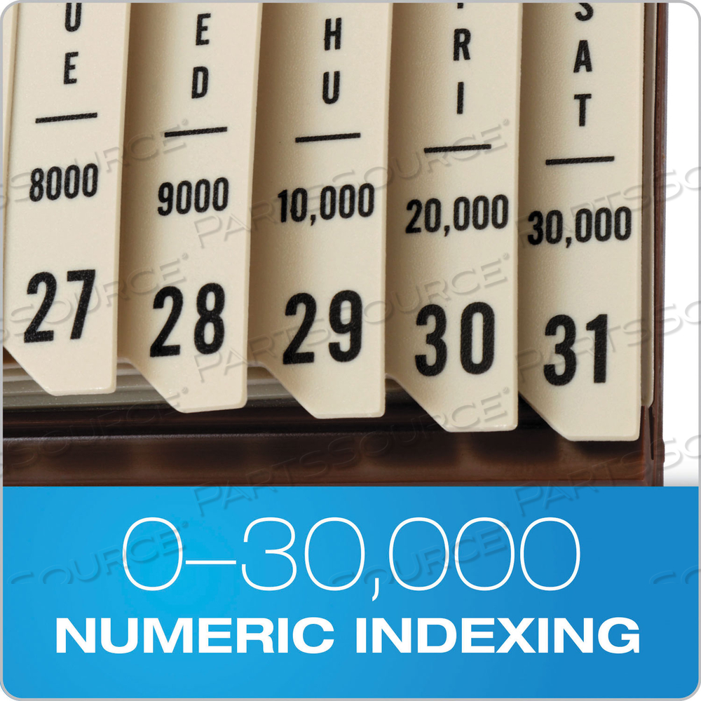 GENERAL PURPOSE INDEXED SORTER, 31 DIVIDERS, ALPHA/NUMERIC/MONTH/DATE/DAY INDEX, LETTER SIZE, BROWN FRAME by Esselte Pendaflex Corp. GENERAL PURPOSE INDEXED SORTER, 31 DIVIDERS, ALPHA/NUMERIC/MONTH/DATE/DAY INDEX, LETTER SIZE, BROWN FRAME by Esselte Pendaflex Corp.