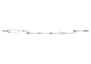 ADMINISTRATION SET 20 DROPS / ML DRIP RATE 117 INCH 2 PORTS by CareFusion Alaris / 303
