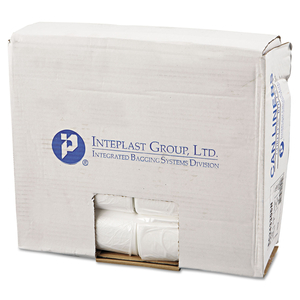 HIGH-DENSITY COMMERCIAL CAN LINERS, 16 GAL, 6 MICRONS, 24" X 33", NATURAL, 50 BAGS/ROLL, 20 ROLLS/CARTON by Inteplast Group
