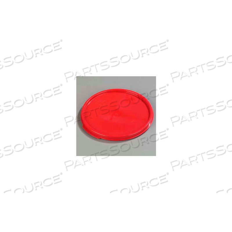 STORPLUS 6-8 QT. ROUND LID, RED by Carlisle