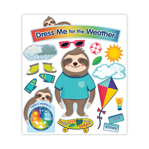 CURRICULUM BULLETIN BOARD SET, DRESS ME FOR THE WEATHER, 54 PIECES by Carson-Dellosa Publishing
