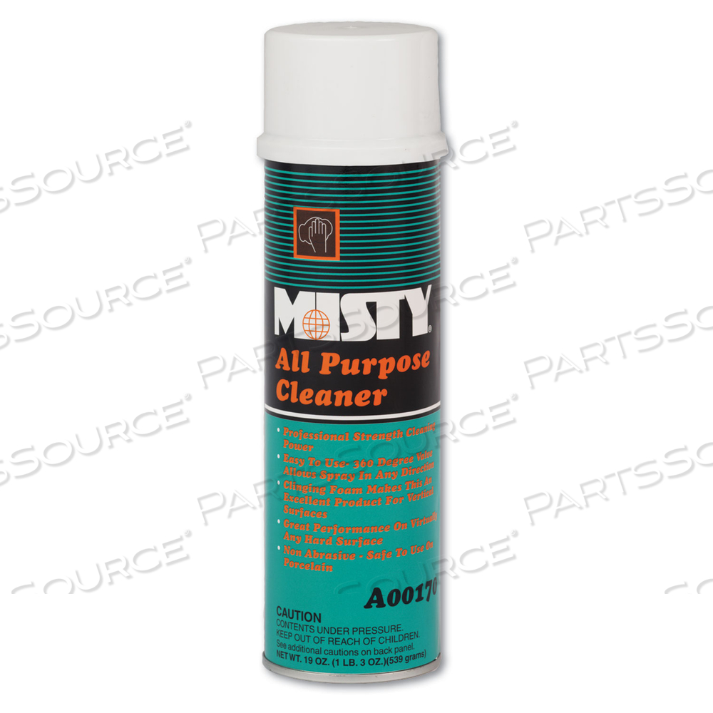 ALL-PURPOSE CLEANER, MINT SCENT, 19 OZ AEROSOL SPRAY by Misty ALL-PURPOSE CLEANER, MINT SCENT, 19 OZ AEROSOL SPRAY by Misty