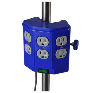 6 OUTLETS IV POLE POWER STRIP - 15 FT by David Scott Company 6 OUTLETS IV POLE POWER STRIP - 15 FT by David Scott Company