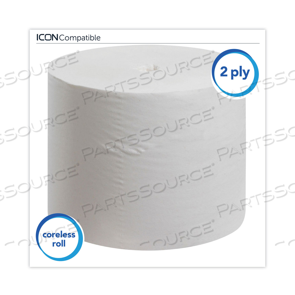 ESSENTIAL CORELESS SRB BATHROOM TISSUE, SEPTIC SAFE, 2-PLY, WHITE, 1,000 SHEETS/ROLL by Scott ESSENTIAL CORELESS SRB BATHROOM TISSUE, SEPTIC SAFE, 2-PLY, WHITE, 1,000 SHEETS/ROLL by Scott