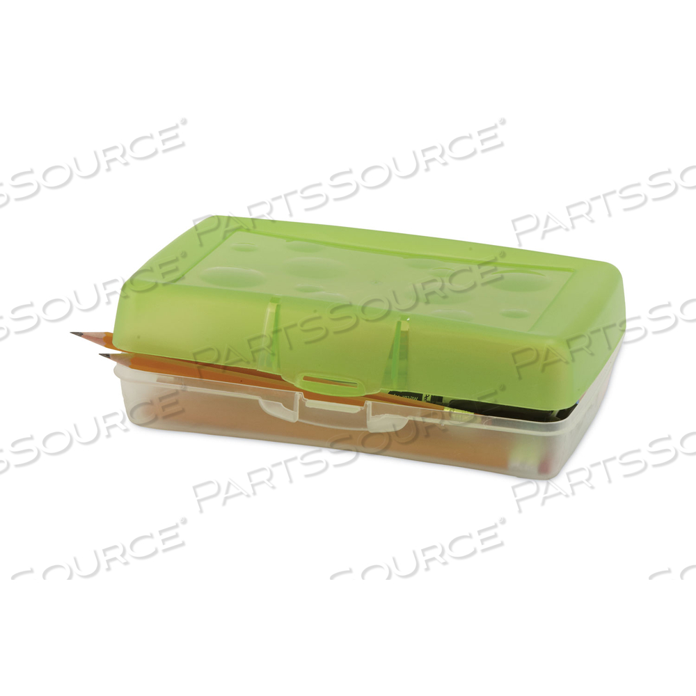 PENCIL BOX, 8.38" X 5.63" X 2.5", RANDOMLY ASSORTED COLORS by Storex