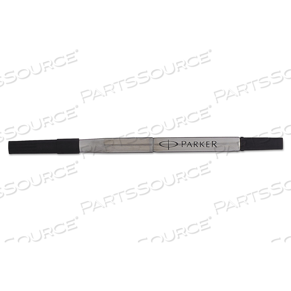 REFILL FOR PARKER ROLLER BALL PENS, FINE CONICAL TIP, BLACK INK by Parker