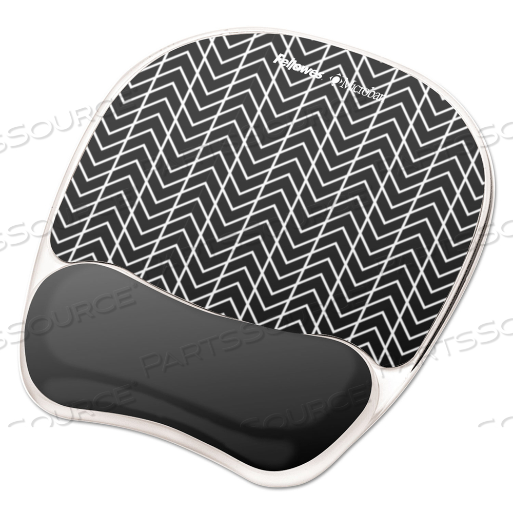 FELLOWES PHOTO GEL MOUSE PAD WRIST REST WITH MICROBAN, MOUSE PAD WITH WRIST PILLOW by Fellowes