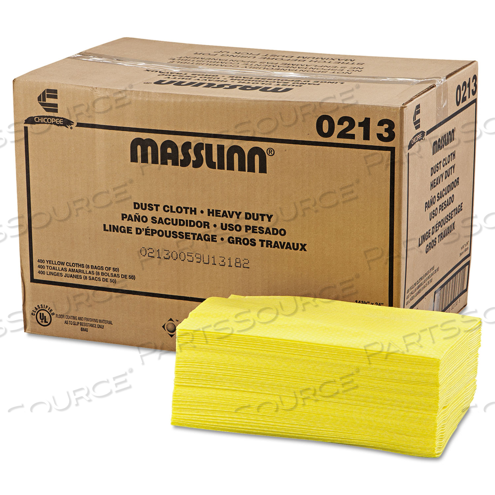 MASSLINN DUST CLOTHS, 16 X 24, YELLOW by Chix