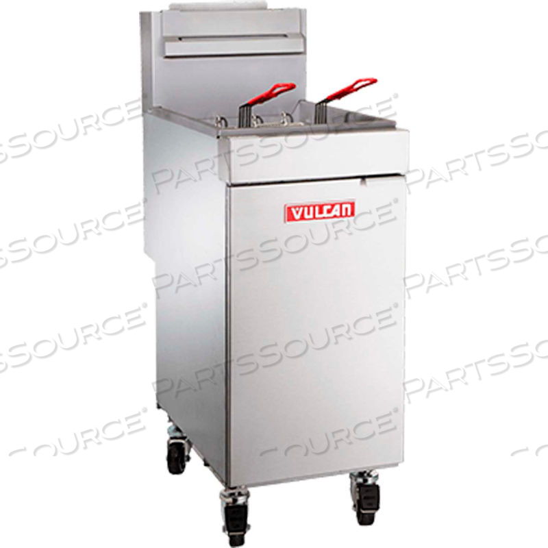 FREESTANDING GAS FRYER, 65-70 LB OIL CAPACITY, 150,000 TOTAL BTU, PROPANE, S/S by Vulcan Restaurant Equipment