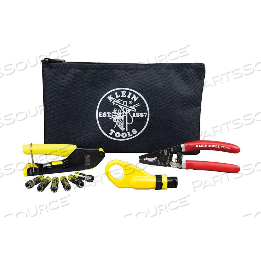 COAX CABLE INSTALLATION KIT WITH POUCH by Klein Tools