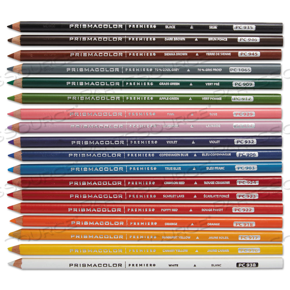 PREMIER COLORED PENCIL, 0.7 MM, 2H (#4), ASSORTED LEAD/BARREL COLORS, 72/PACK by Prismacolor PREMIER COLORED PENCIL, 0.7 MM, 2H (#4), ASSORTED LEAD/BARREL COLORS, 72/PACK by Prismacolor