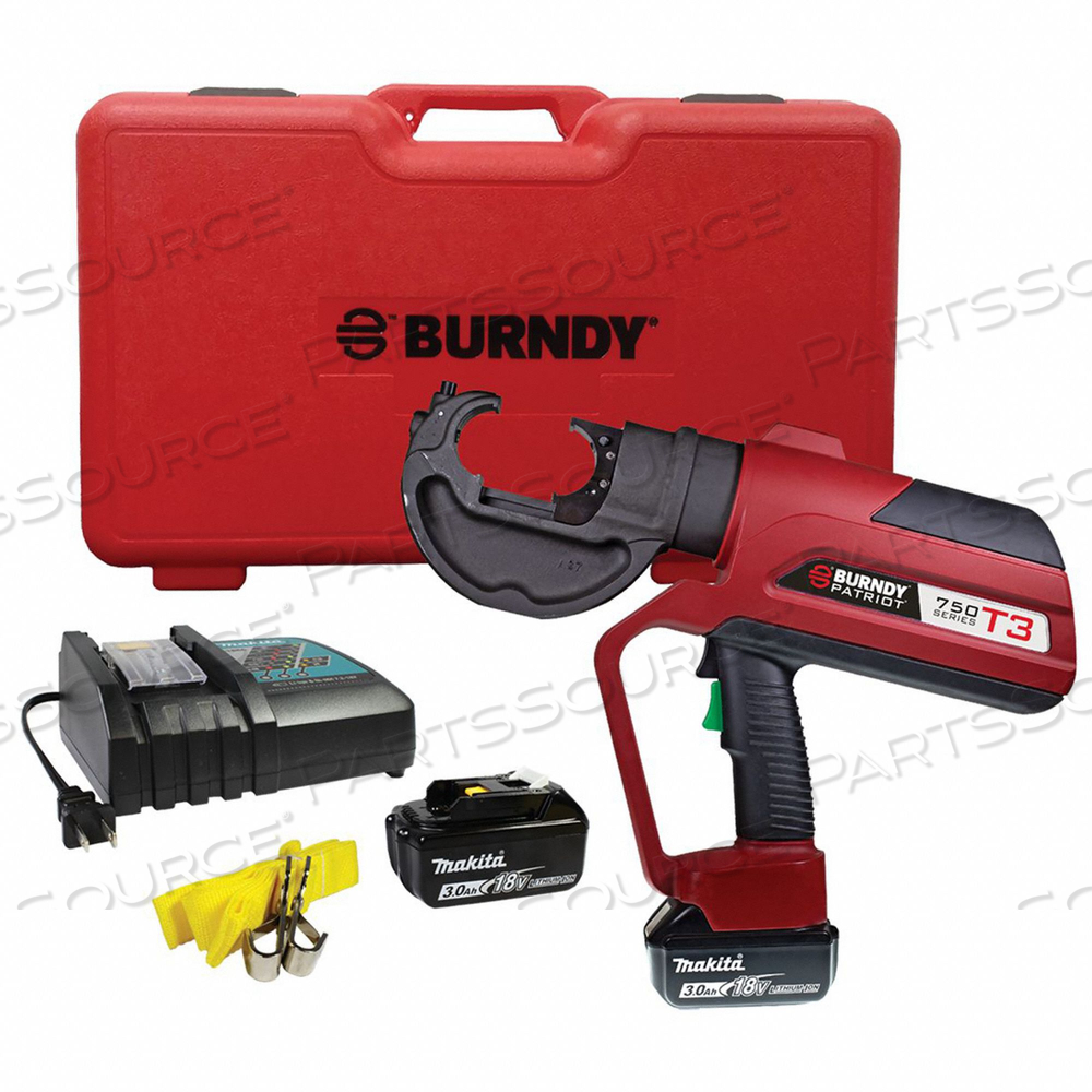T3 TECH 12T C-HEAD W/(2) BATTERIES by Burndy