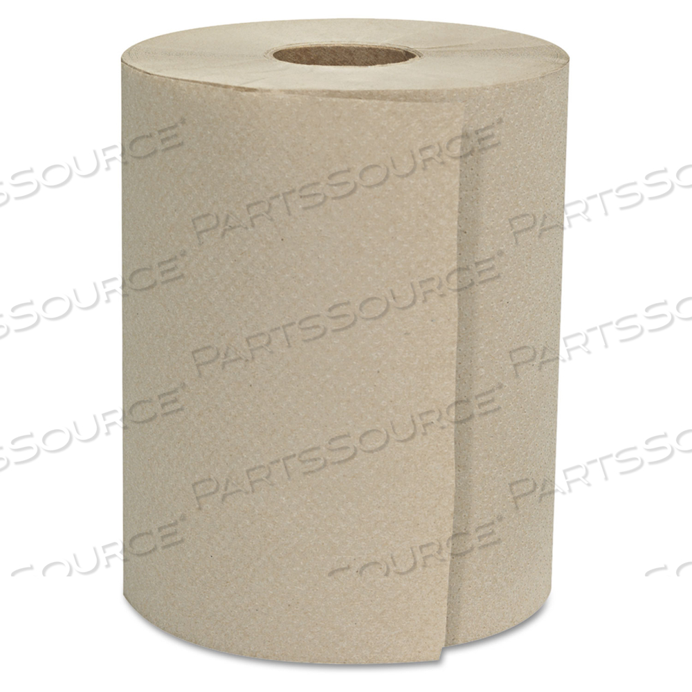 HARDWOUND ROLL TOWELS, 1-PLY, 8" X 600 FT, NATURAL/CARTON by Genpak HARDWOUND ROLL TOWELS, 1-PLY, 8" X 600 FT, NATURAL/CARTON by Genpak