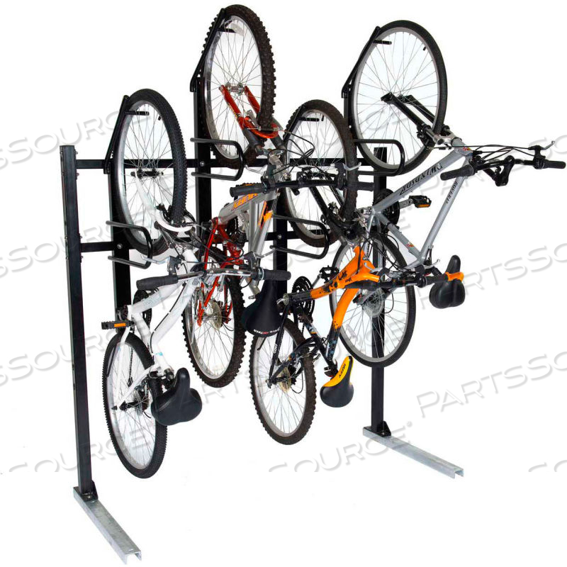 MAXRACK STAND - 1-SIDED / BIKE RACK - 77-1/2"L X 30"W X 84"H - 5 BIKE CAPACITY by Handi-Hut Inc MAXRACK STAND - 1-SIDED / BIKE RACK - 77-1/2"L X 30"W X 84"H - 5 BIKE CAPACITY by Handi-Hut Inc