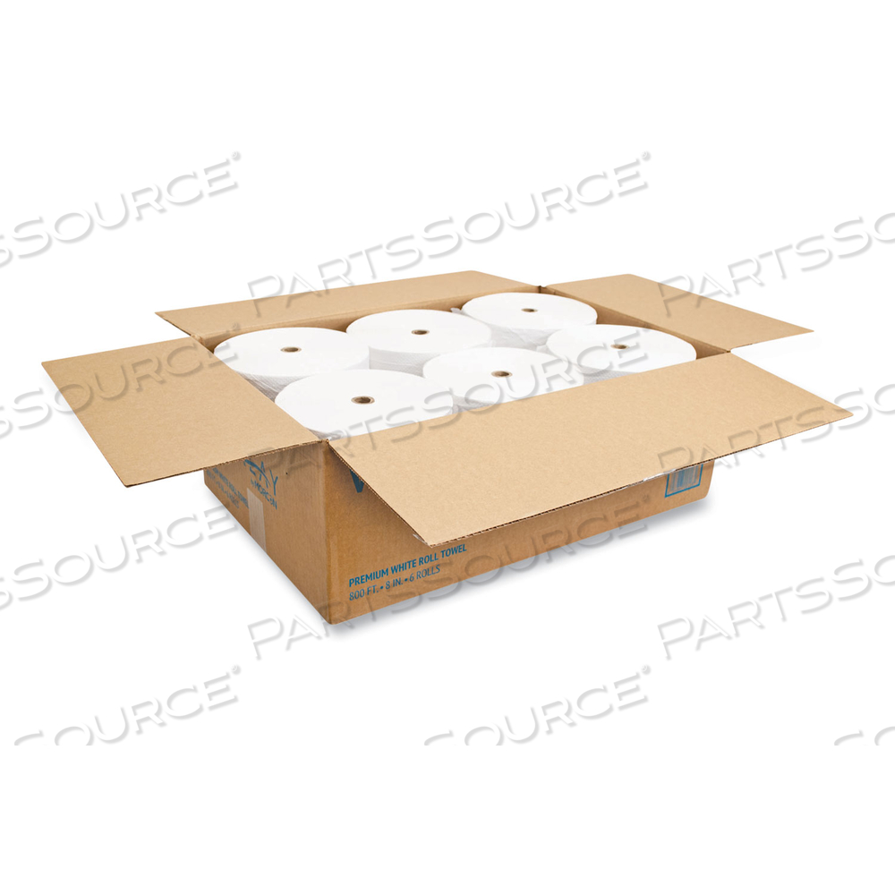 VALAY PROPRIETARY ROLL TOWELS, 1-PLY, 8" X 800 FT, WHITE/CARTON VALAY PROPRIETARY ROLL TOWELS, 1-PLY, 8" X 800 FT, WHITE/CARTON