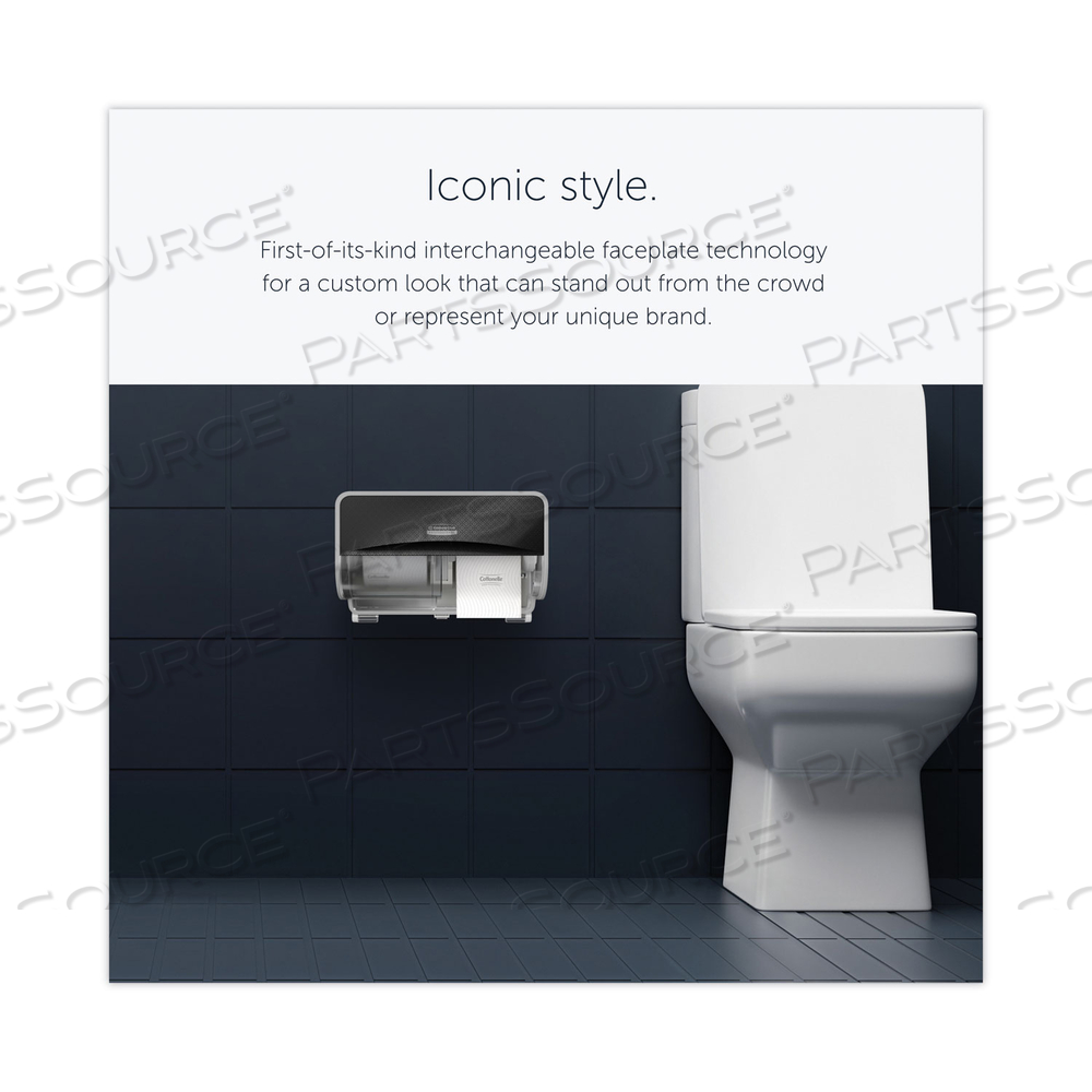 ICON CORELESS STANDARD ROLL TOILET PAPER DISPENSER, 8.43 X 13 X 7.25, BLACK MOSAIC by Kimberly-Clark Corporation ICON CORELESS STANDARD ROLL TOILET PAPER DISPENSER, 8.43 X 13 X 7.25, BLACK MOSAIC by Kimberly-Clark Corporation