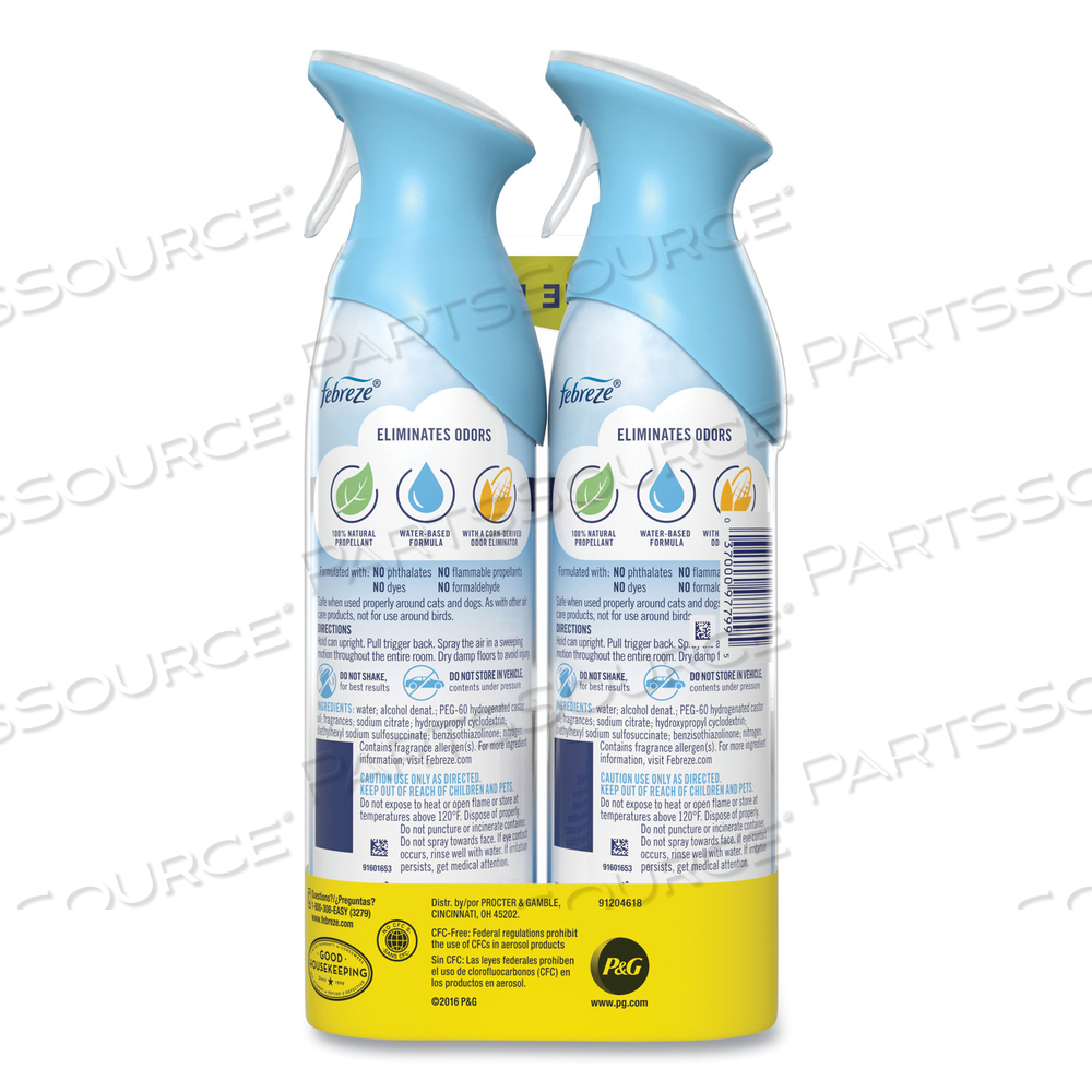 AIR, LINEN AND SKY, 8.8 OZ AEROSOL SPRAY, 2/PACK, 6 PACK/CARTON AIR, LINEN AND SKY, 8.8 OZ AEROSOL SPRAY, 2/PACK, 6 PACK/CARTON