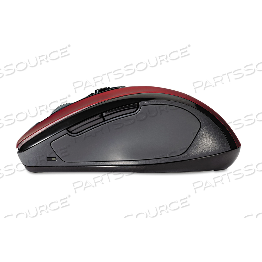 PRO FIT MID-SIZE WIRELESS MOUSE, 2.4 GHZ FREQUENCY/30 FT WIRELESS RANGE, RIGHT HAND USE, RUBY RED by Kensington Computer Products