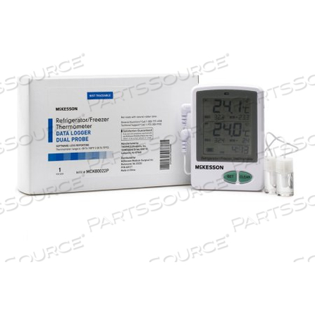 DATALOGGING REFRIGERATOR / FREEZER THERMOMETER, DIGITAL DISPLAY by McKesson DATALOGGING REFRIGERATOR / FREEZER THERMOMETER, DIGITAL DISPLAY by McKesson