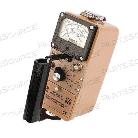 SURVEY METER, 6-1/2IN HEIGHT, CAST ALUMINUM, 8-1/2IN LENGTH, -4 TO 122°F TEMPERATURE RATING by Ludlum Measurements SURVEY METER, 6-1/2IN HEIGHT, CAST ALUMINUM, 8-1/2IN LENGTH, -4 TO 122°F TEMPERATURE RATING by Ludlum Measurements