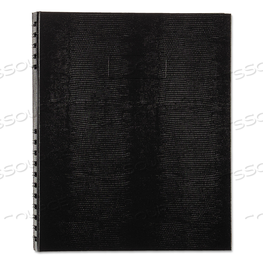 NOTEPRO NOTEBOOK, 1 SUBJECT, MEDIUM/COLLEGE RULE, BLACK COVER, 11 X 8.5, 150 SHEETS by Blueline