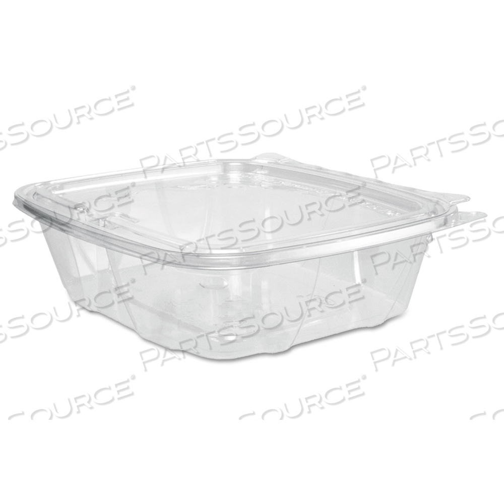 CLEARPAC SAFESEAL TAMPER-RESISTANT/EVIDENT CONTAINERS, FLAT LID, 24 OZ, 6.4 X 1.9 X 7.1, CLEAR, PLASTIC, 100/BAG by Dart Container Corporation