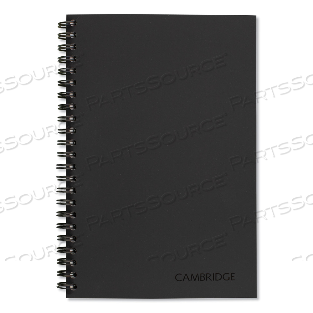 WIREBOUND GUIDED QUICKNOTES NOTEBOOK, 1 SUBJECT, LIST-MANAGEMENT FORMAT, DARK GRAY COVER, 8 X 5, 80 SHEETS by Cambridge
