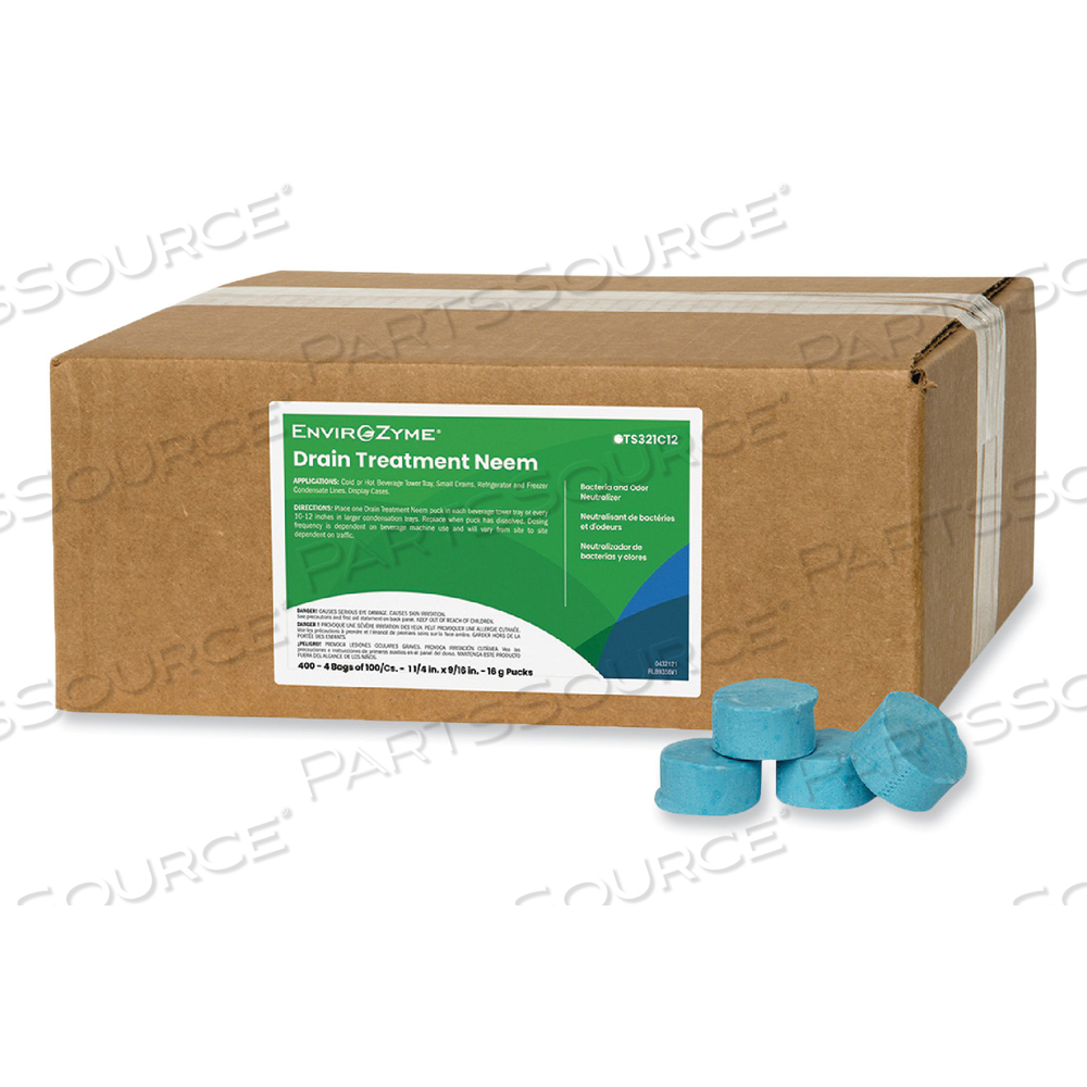 FOG PUCK SMALL DRAIN TREATMENT NEEM, 8 OZ by Betco Corporation