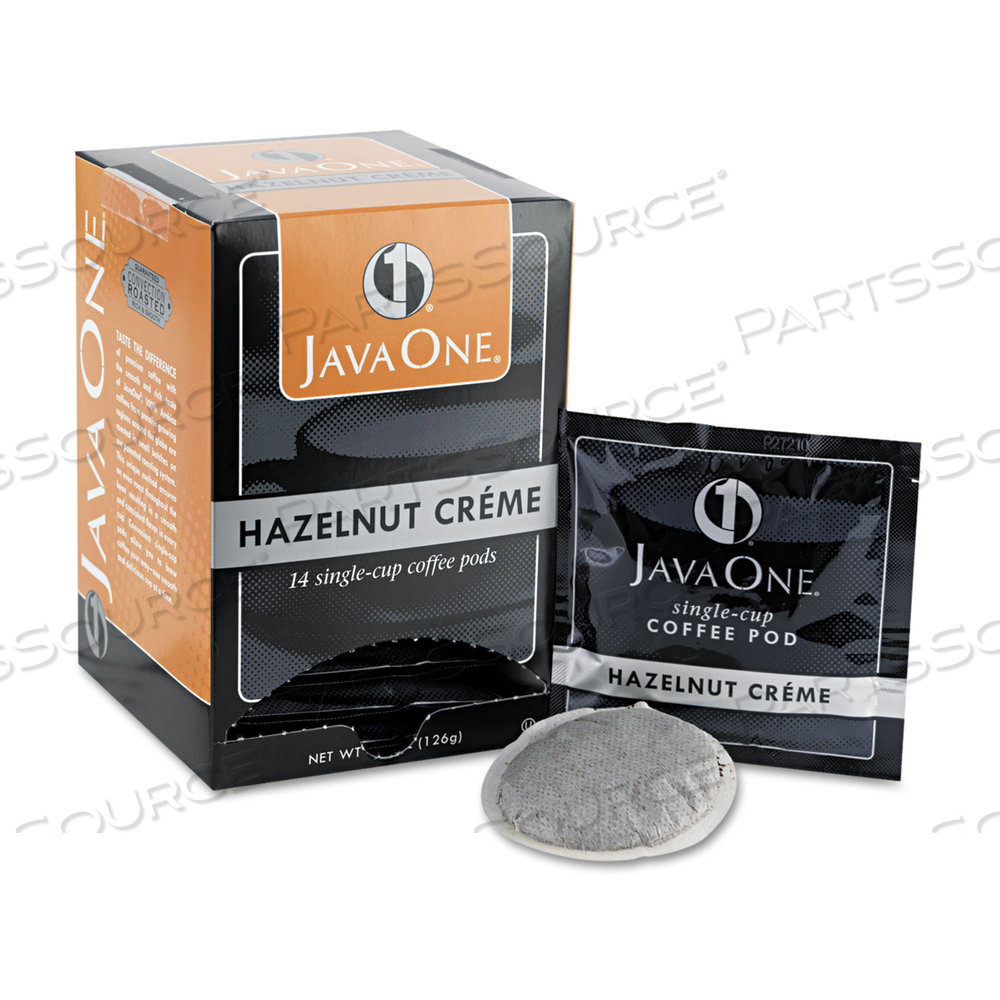 COFFEE PODS, HAZELNUT CREME, SINGLE CUP by Java One