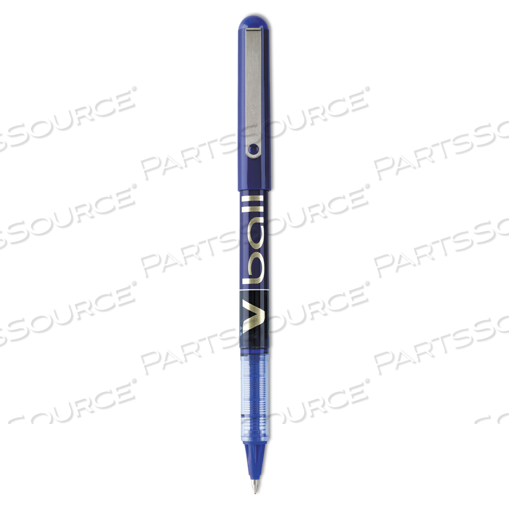 VBALL LIQUID INK ROLLER BALL PEN, STICK, FINE 0.7 MM, BLUE INK, BLUE BARREL by Pilot