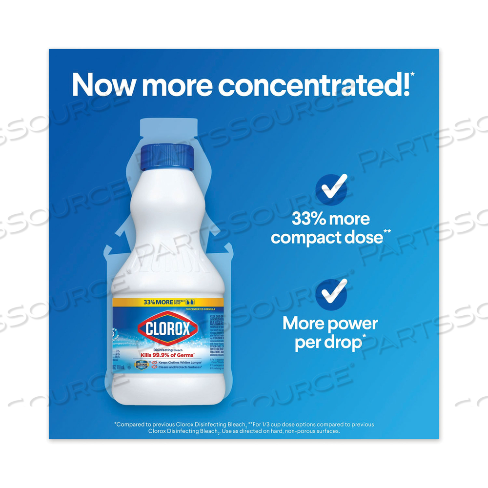 REGULAR BLEACH WITH CLOROMAX TECHNOLOGY, 24 OZ BOTTLE by Clorox REGULAR BLEACH WITH CLOROMAX TECHNOLOGY, 24 OZ BOTTLE by Clorox