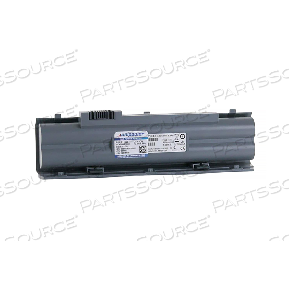 BATTERY, LI-ION RECHARGEABLE, 4.4AH NOMINAL CAPACITY, 11.1V NOMINAL VOLTAGE, FOR USE WITH: FOR B11949 SONOSITE MICRO MAXX ULTRASOUND SYSTEM 
