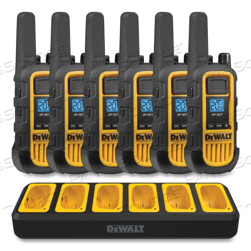 DXFRS800BCH TWO-WAY RADIOS, 2 W, 22 CHANNELS by DeWalt