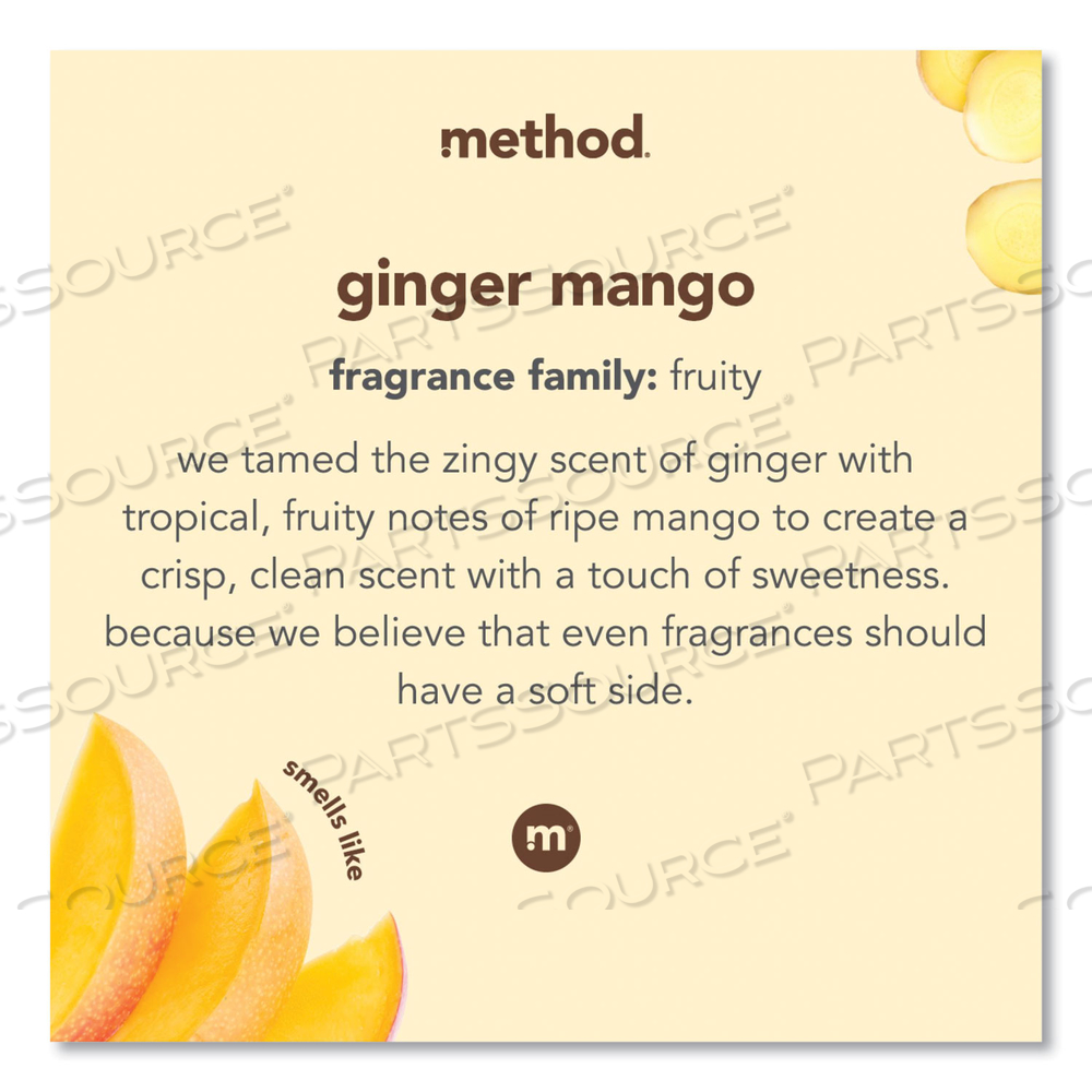 FRAGRANCE BOOSTER BEADS, GINGER MANGO SCENT, 14.8 OZ BOTTLE by Method