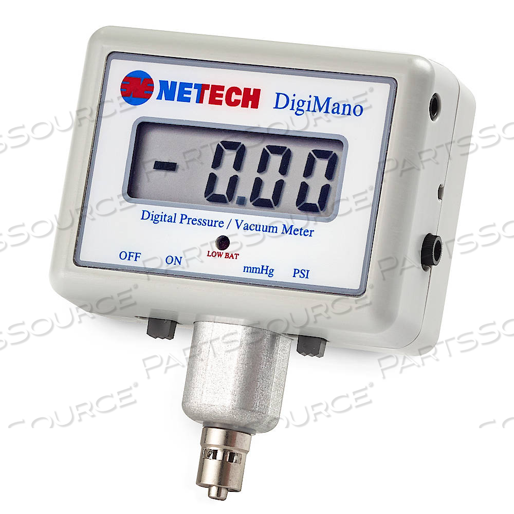 DIGIMANO 1000 3 X 2 X 1.4IN 1999MMHG AND 199.9IN H2O 0.25% FS ACCURACY PRESSURE VACUUM METER by Netech Corp.