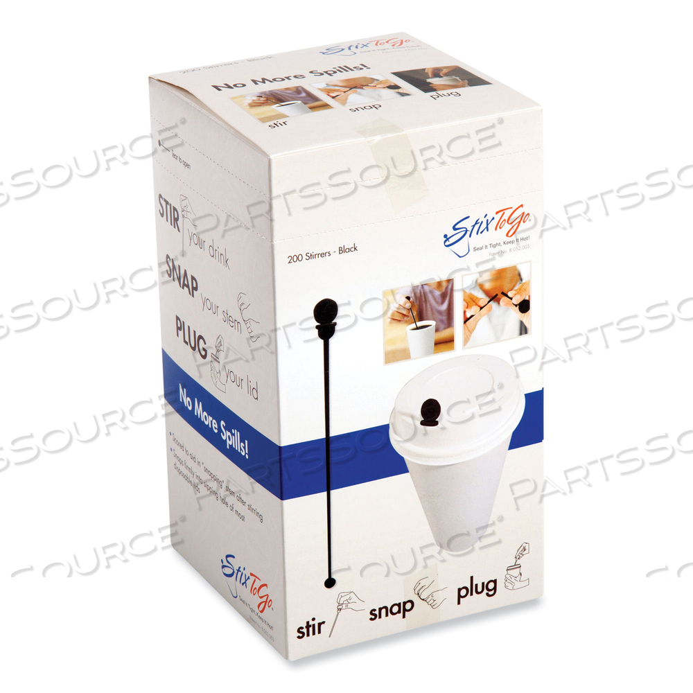 BEVERAGE PLUGS, BLACK by Royal Paper