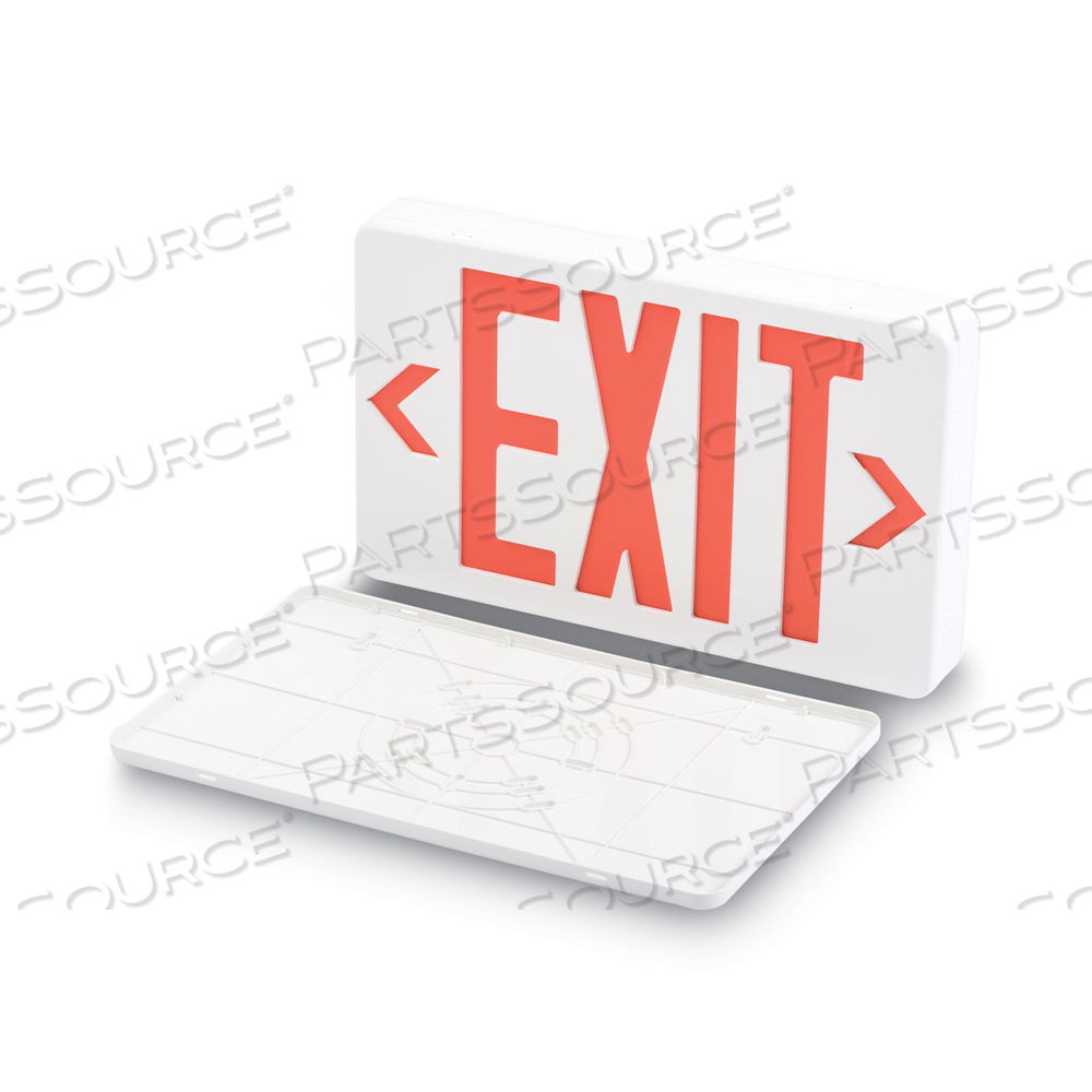 LED EXIT SIGN, POLYCARBONATE, 12.25 X 2.5 X 8.75, WHITE by Tatco
