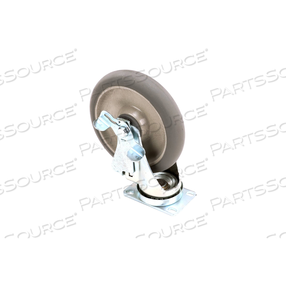 SWIVEL PLATE CASTER WITH BRAKE - 6 IN by Aladdin